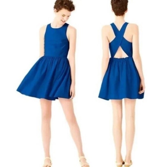 Kate Spade Saturday Dress Skater Criss Cross in Pink - Picture 2 of 8